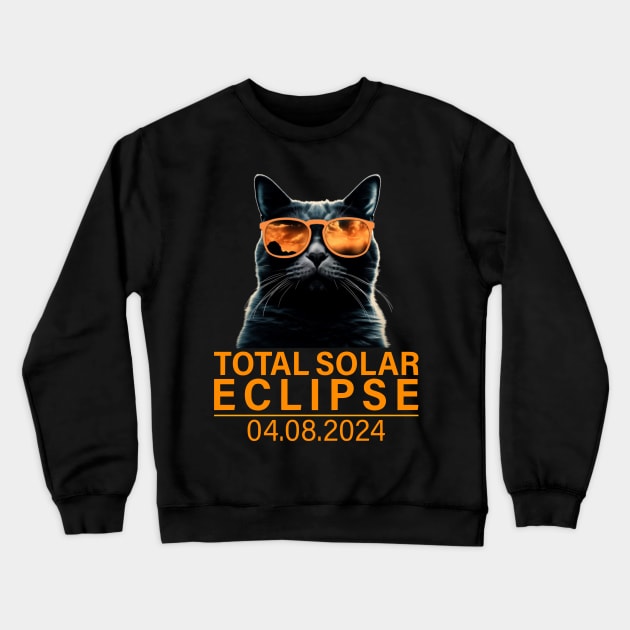 Solar Eclipse 2024 Crewneck Sweatshirt by VisionDesigner